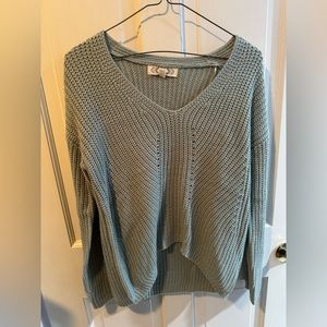 pink rose knitted sweater